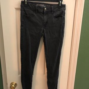 AE American Eagle black super stretch Jegging
